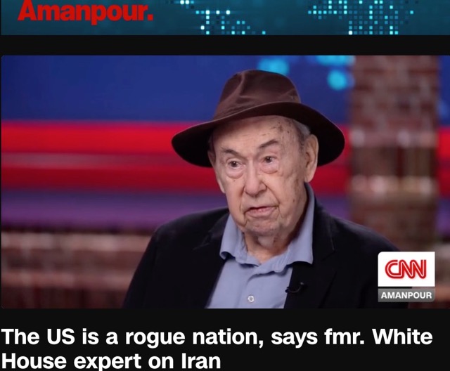 Gary Sick, former White House Iran advisor, in a still from CNN's Amanpour